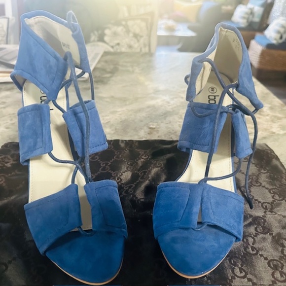 Boohoo Blue Suede Pump Shoes Size 8...BRAND NEW - NEVER WORN! - Picture 5 of 16